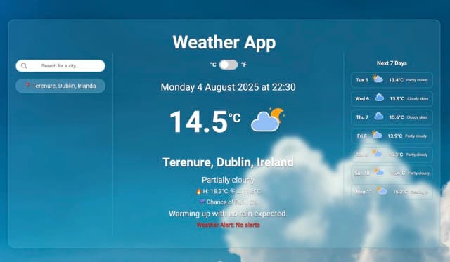Weather App preview
